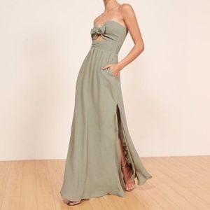 Reformation Hibiscus Dress in Seafoam - NWOT